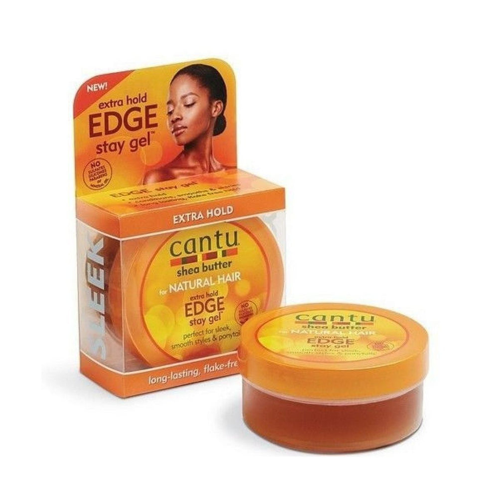 Cantu Shea Butter Natural Hair Extra Hold Edge Stay Gel 2.25oz