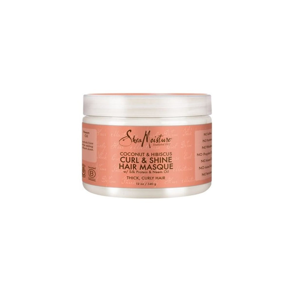 Shea Moisture Coconut & Hibiscus Curl & Shine Hair Masque 12 oz