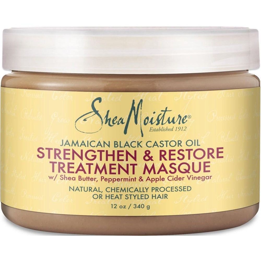 Shea Moisture Jamaican Black Castor Oil Versterkt, groeit en herstelt behandelingsmasker 12oz 