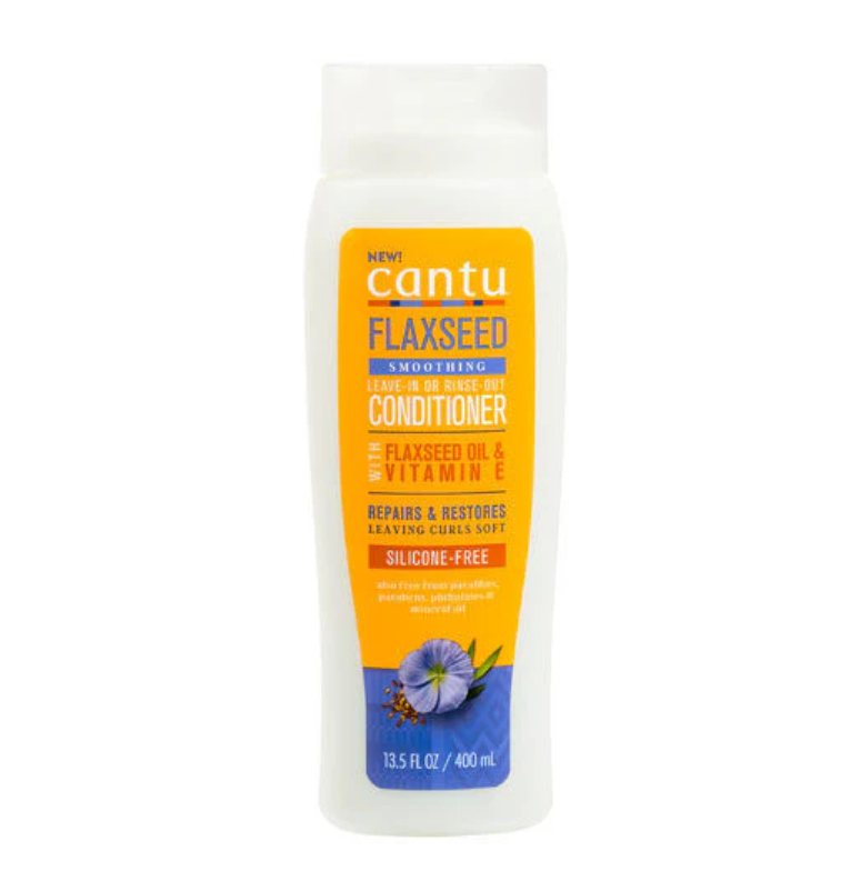 Cantu Leinsamen-Glättungs-Conditioner zum Ein- oder Ausspülen, 13,5 oz