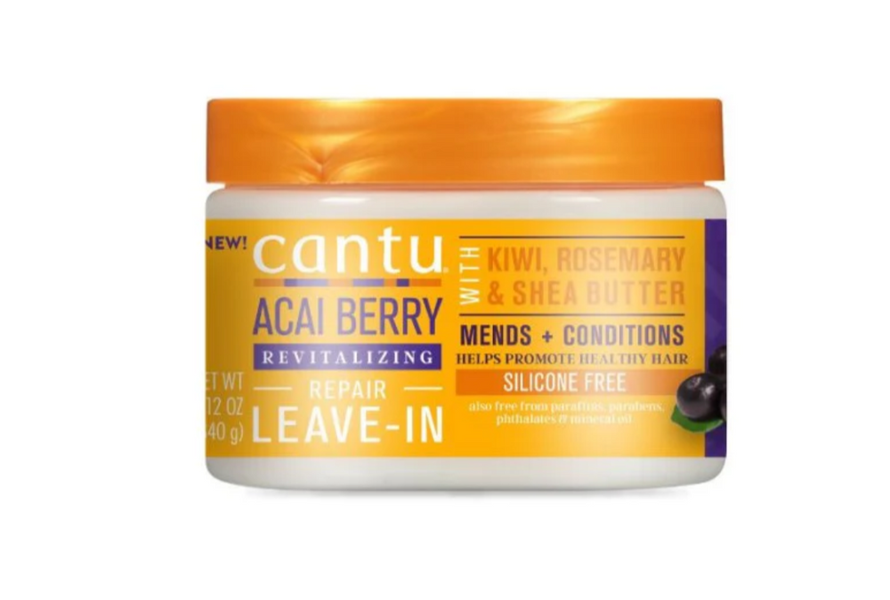 Cantu – Revitalisierendes, reparierendes Leave-In mit Acai-Beeren, 340 ml 