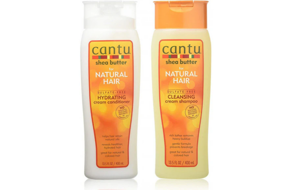 Cantu - Sheaboter voor natuurlijk haar Shampoo &amp; Conditioner Actie 