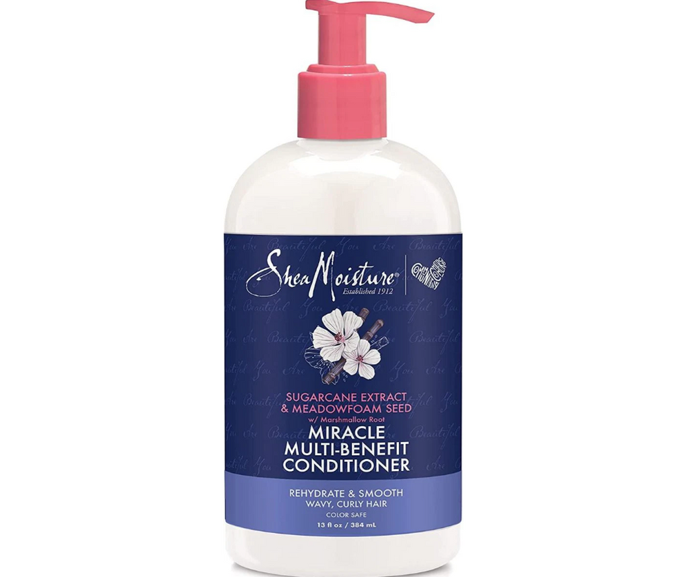 Shea Moisture Wunderspülung mit Zuckerrohrextrakt und Wiesenschaumkrautsamen, 13 oz