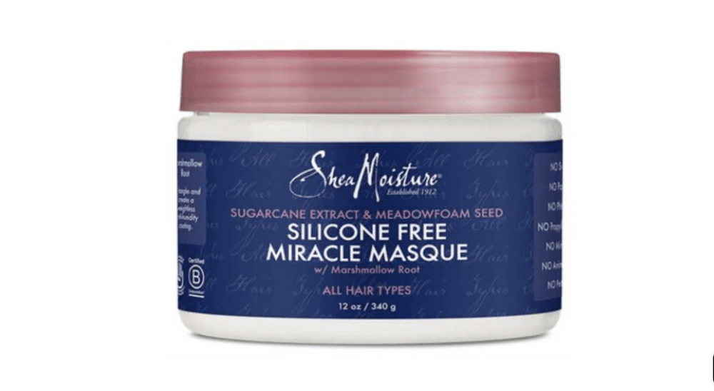 Shea Moisture - Sugarcane Extract & Meadow foam Seed Silicone Free Miracle Masque 12oz