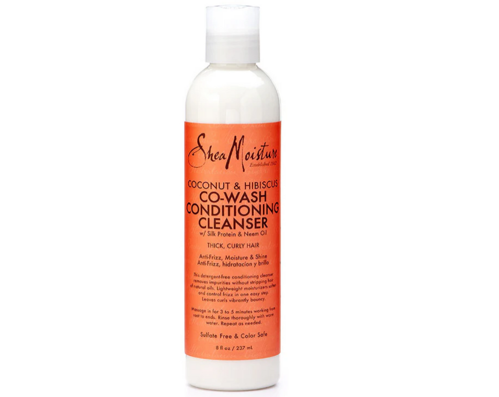 Shea Moisture - Kokosnoot &amp; Hibiscus Co-Wash Conditionerende Cleanser 8oz