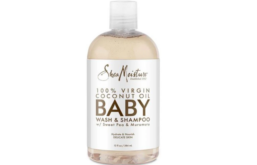 Shea Moisture - Baby-Waschlotion und Shampoo mit 100 % nativem Kokosnussöl, 340 ml