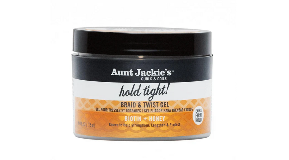 Tante Jackie's - krullen en spoelen Biotine + Honing houden Braid &amp; Twist Gel 7,5 oz vast 