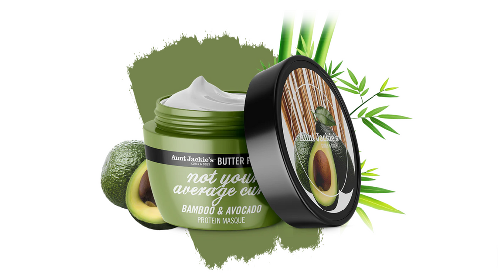 Aunt Jackie's - Butter Fusions Not Your Average Curl - Bamboo & Avocado Protein Masque 8oz