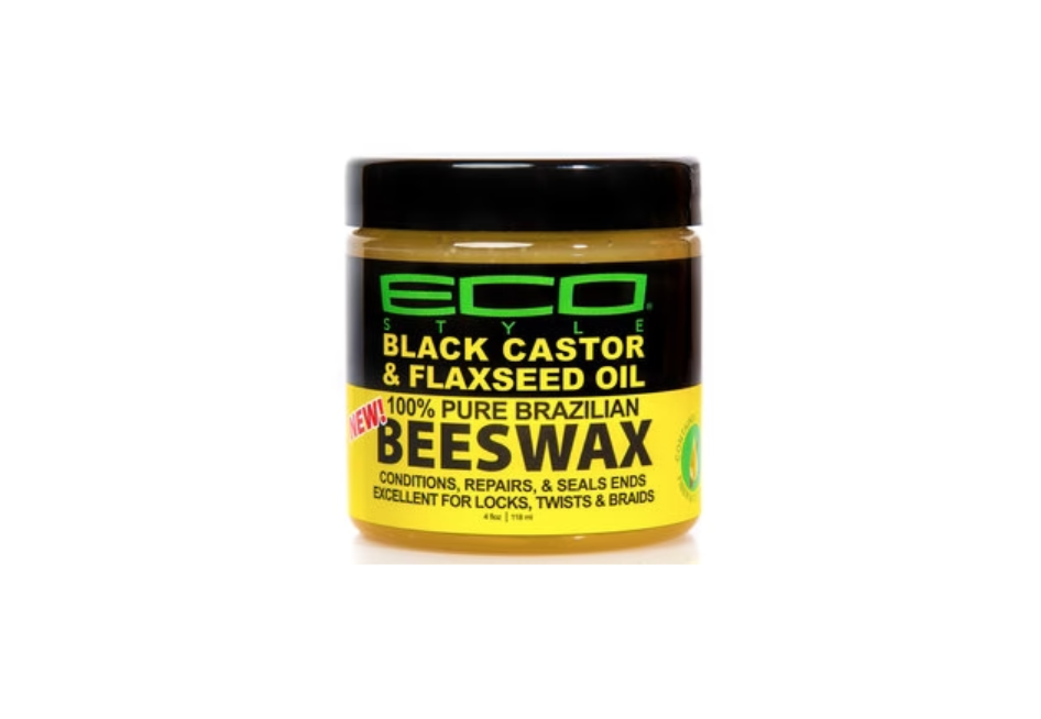 Eco Style - Black Castor & Flaxseed Oil Beeswax 4oz