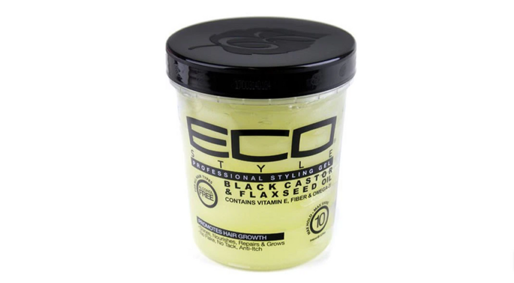 Eco Styler - Styling-Gel mit schwarzem Rizinus- und Leinsamenöl, 32 oz