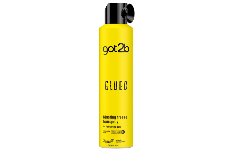 Got2b Glued Hairspray, Blasting Freeze Spray, Strong Hold Hairspray Silicone Free 10.1oz