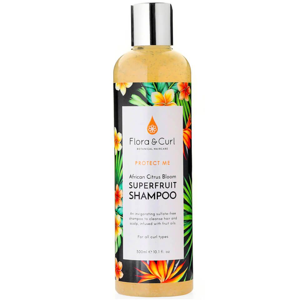 Flora &amp; Curl Afrikaanse Citrus Superfruit Shampoo 10oz 