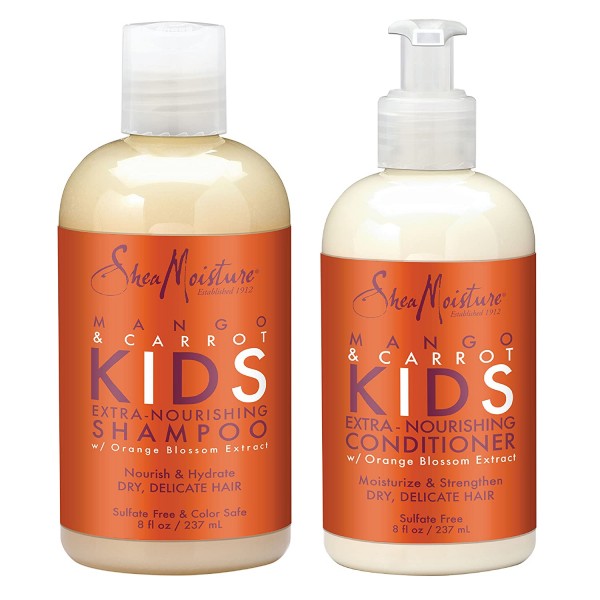 Shea Moisture Kids Combo Deal - Mango &amp; Wortel Kids Shampoo 8 oz &amp; Conditioner 8 oz